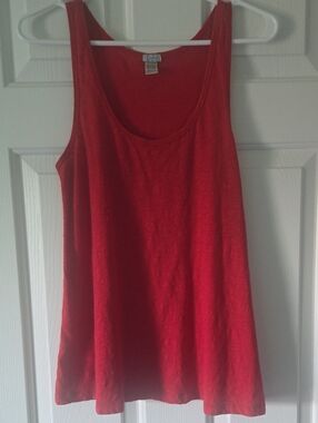 Kismet Red Scoop Neck Tank Top